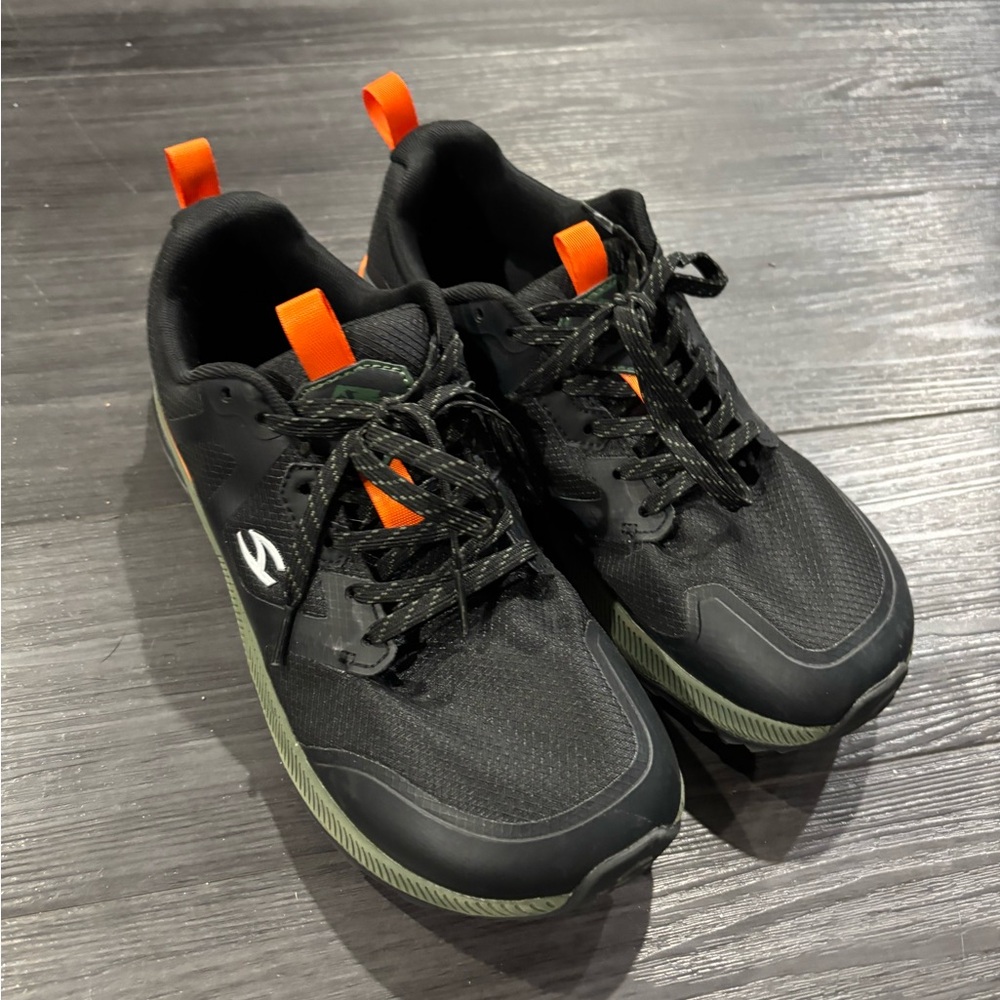 Black and Orange Men's Barefoot Athletic Shoes